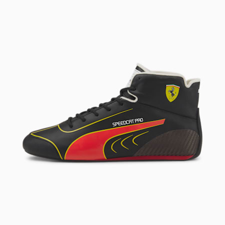 Chaussures de sports automobiles Speedcat Pro CS Scuderia Ferrari, PUMA Black-Rosso Corsa-Buttercup, small
