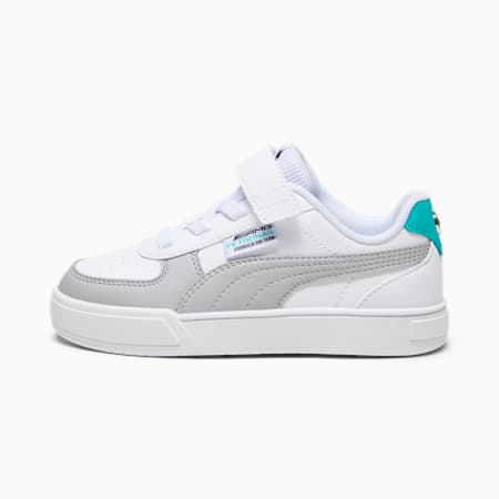 Mercedes-AMG PETRONAS Caven Sneakers - Kids 4-8 years, PUMA White-Mercedes Team Silver-Spectra Green, small-AUS