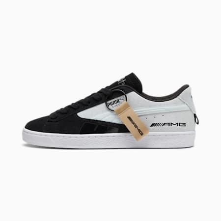 Sneakers AMG Suede T, PUMA Black-Dewdrop, small
