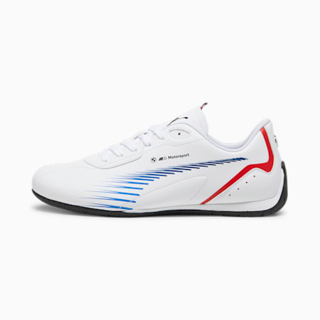 BMW M Motorsport Neo Cat 2.0 Driving Shoes, PUMA White-Cool Cobalt, small