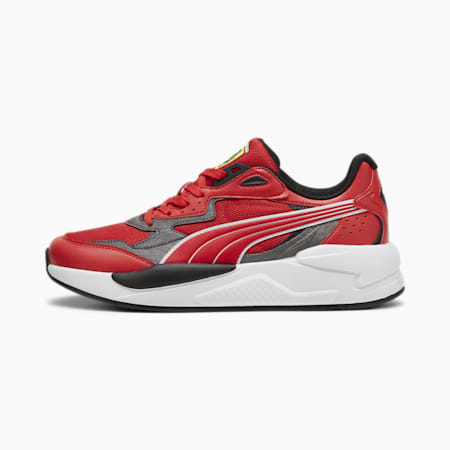 Scuderia Ferrari X-Ray Speed Motorsport Schuhe, Rosso Corsa-Puma Aged Silver-PUMA Black, small