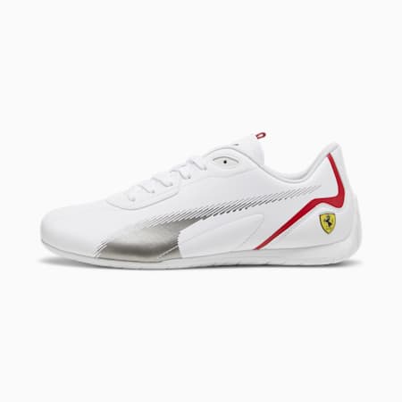 Scuderia Ferrari Neo Cat 2.0 Driving Shoes, PUMA White-Puma Aged Silver, small