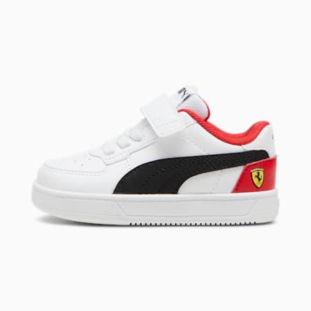 Baskets à fermeture facile Caven 2.0 Scuderia Ferrari Bébé, PUMA White-PUMA Black-Rosso Corsa, small