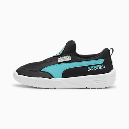 Mercedes-AMG Petronas Motorsport Bao Kart schoenen voor kinderen, PUMA Black-Sheen Green, small