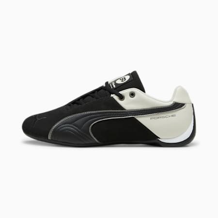 รองเท้ามอเตอร์สปอร์ตยูนิเซ็กซ์ Porsche Legacy Future Cat, PUMA Black-Alpine Snow, small-THA