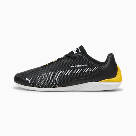 Porsche Legacy Drift Cat Decima Driving Shoes, PUMA Black-Sport Yellow, small