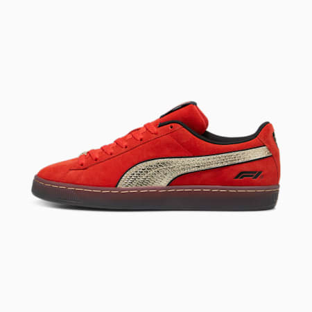Sneakersy F1 Suede Shanghai GP, Pop Red-PUMA Gold, small