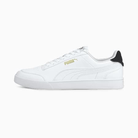 puma soft foam black and white