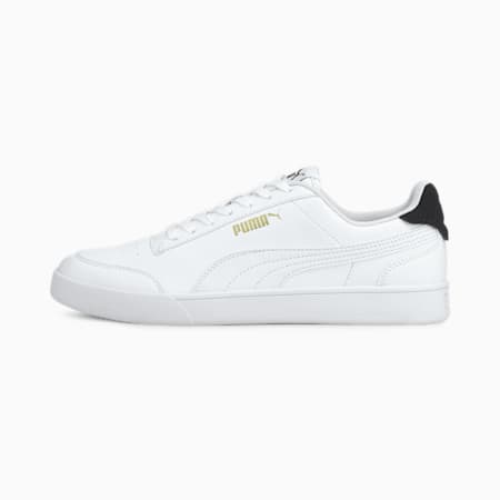 รองเท้าออกกำลัง PUMA Shuffle, Puma White-Puma White-Puma Team Gold-Peacoat, small-THA