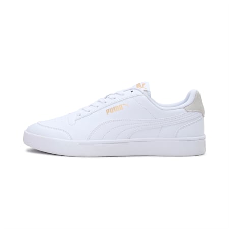 PUMA Shuffle Trainers, Puma White-Puma White-Puma Team Gold, small-DFA