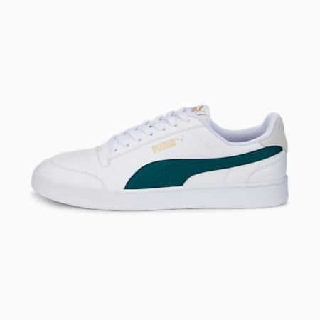 PUMA Shuffle Trainers, Puma White-Varsity Green-Puma Team Gold, small-PHL