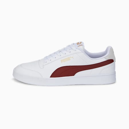 PUMA Shuffle Trainers, Puma White-Intense Red-Puma Team Gold, small-IDN