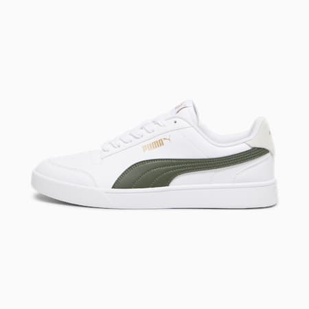 รองเท้าออกกำลัง PUMA Shuffle, PUMA White-Myrtle-Vapor Gray-PUMA Gold, small-THA