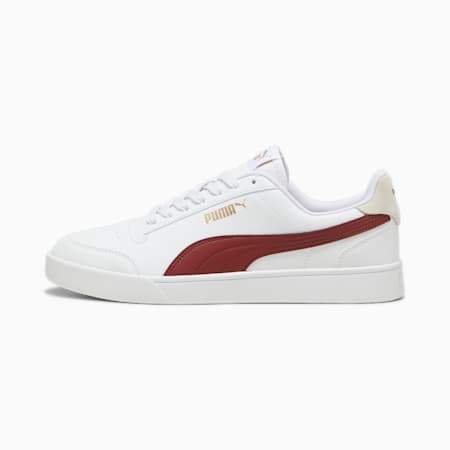 PUMA Shuffle Trainers, PUMA White-Intense Red-PUMA Gold, small-IDN