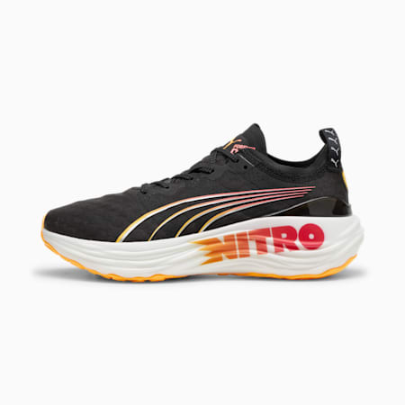 ForeverRun NITRO™ Women's Running Shoes, PUMA Black-Sun Stream-Sunset Glow, small-AUS