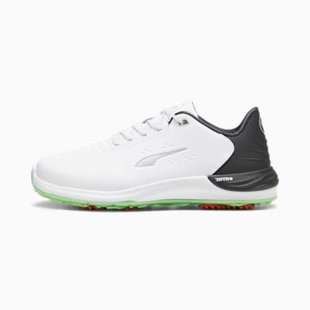 Phantomcat NITRO™+ Men's Golf Shoes, PUMA White-PUMA Black-Fluro Green Pes, small