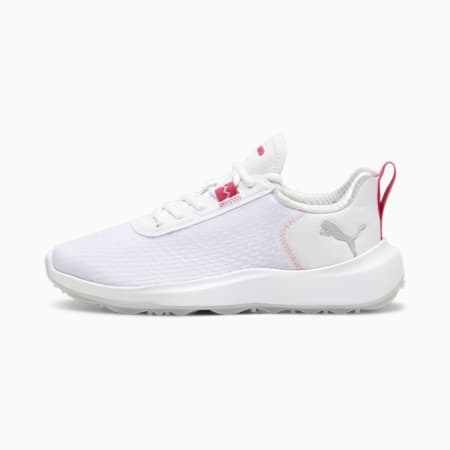 Scarpe da Golf Fusion Crush Sport da donna, PUMA White-Garnet Rose, small