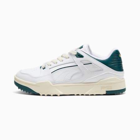 Slipstream G Golf Shoes, PUMA White-Varsity Green, small