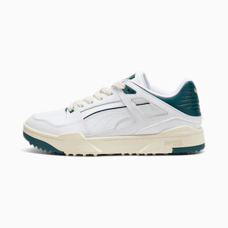 Zapatos de golf Slipstream G, PUMA White-Varsity Green, small