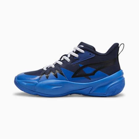 Genetics Basketball Shoes - Youth 8-16 years, PUMA Navy-PUMA Team Royal, small-AUS