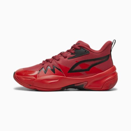 Genetics Basketball Shoes - Youth 8-16 years, Club Red-For All Time Red, small-AUS