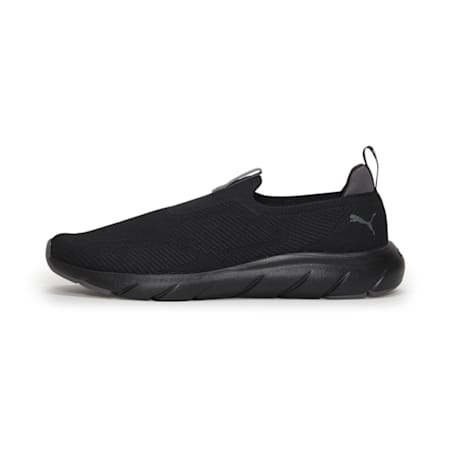 SOFTRIDE Flex Knit Slip-On Running Shoes, PUMA Black-Cool Dark Gray-PUMA Black, small-THA