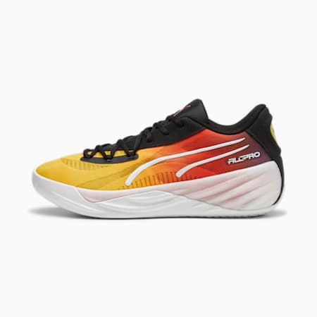 All-Pro NITRO™ SHOWTIME Basketball Shoes, Yellow Sizzle-Purple Glimmer, small
