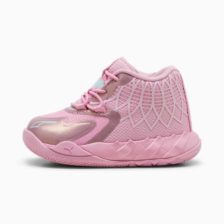 PUMA x LAMELO BALL MB.01 IRIDESCENT Toddlers' Basketball Shoes, Lilac Chiffon-Light Aqua, small