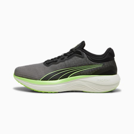 Scend Pro Ultra Running Shoe, PUMA Black-Cool Dark Gray-Fizzy Apple, small-SEA