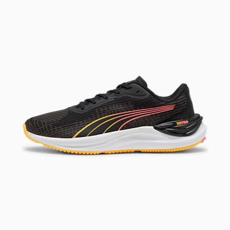 Electrify NITRO™ 3 Women's Running Shoes, PUMA Black-Sun Stream-Sunset Glow, small