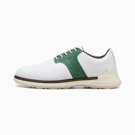 Scarpe da Golf PUMA x QUIET GOLF CLUB Avant da uomo, PUMA White-Deep Forest-Lime Pow, small