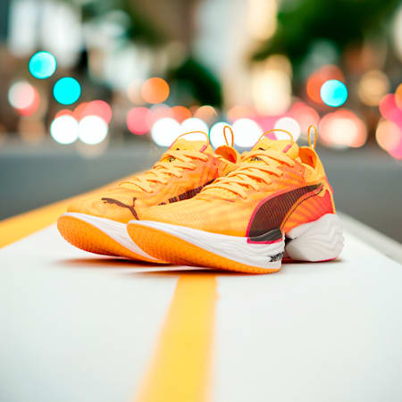 Puma orange running shoes on sale