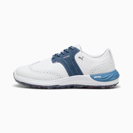 Sepatu Golf Pria Fair Isle Phantomcat NITRO™, PUMA White-Blue Horizon, small-IDN