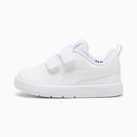 Baskets Courtflex V3 Bébé, PUMA White-PUMA White-Silver Mist, small