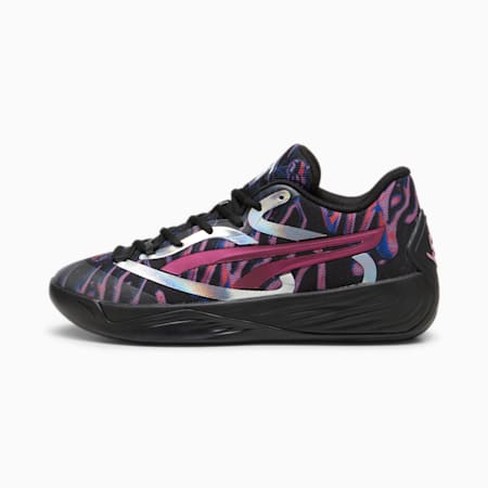Stewie 2 Cherry on Top Women's Basketball Shoes, PUMA Black-Mauved Out-Magenta Gleam, small-NZL