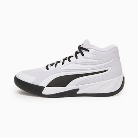 Court Pro Basketball Shoes Unisex, PUMA White-PUMA Black, small-PHL