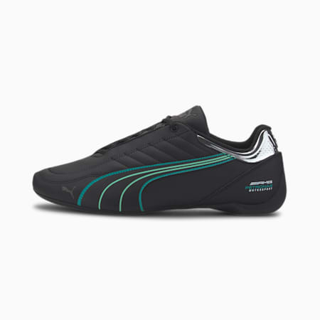 puma black racing shoes
