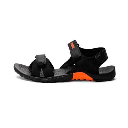 Force IDP Men's Sandals, Puma Black-Vibrant Orange, small-IND