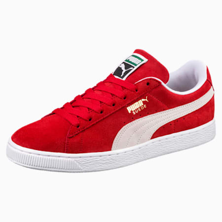 Suede Classic+ Trainers, high risk red-white, small-SEA