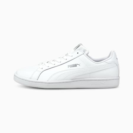Smash Leather Unisex Sneakers, white, small-AUS