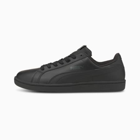 Smash Leather Unisex Sneakers, black-dark shadow, small-AUS