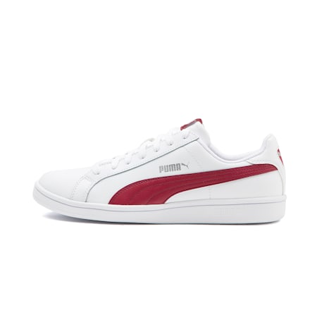 รองเท้ากีฬา Smash Leather, Puma White-Tibetan Red, small-THA