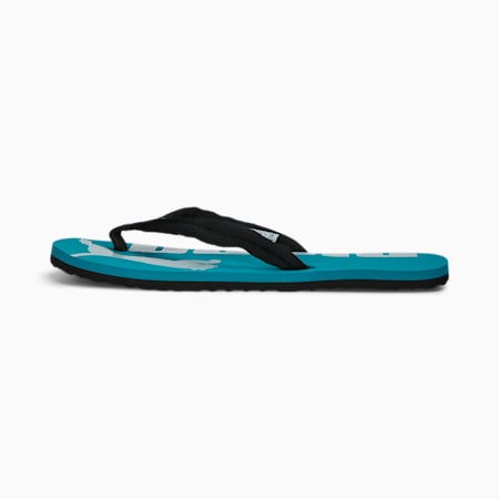 Epic Flip v2 Sandals, Green Lagoon-Platinum Gray-PUMA Black, small-DFA