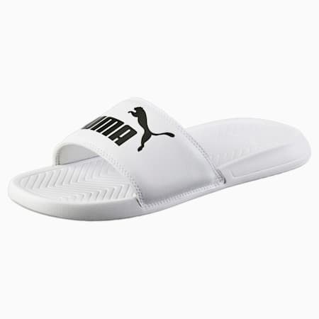 Popcat Slide Sandals, Puma White-Puma Black, small-SEA