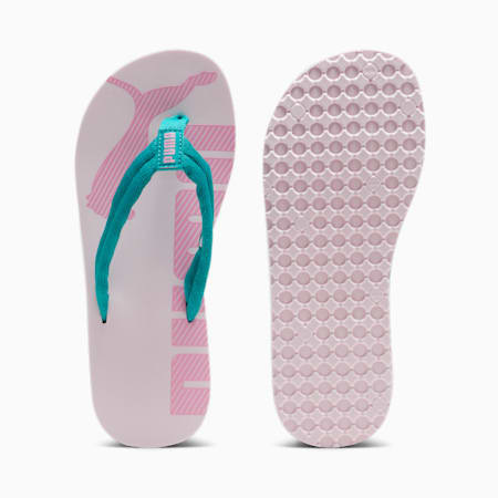 Epic Flip v2 Kids' Sandals, Sparkling Green-Whisp Of Pink-Fast Pink, small