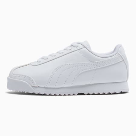 Roma Basic Little Kids' Shoes, Puma White-Gray Violet, small