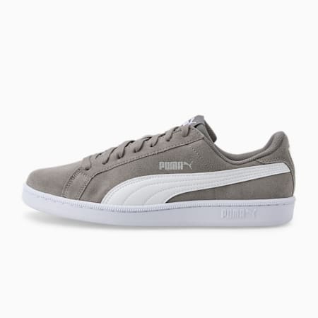 Smash Suede Unisex Sneakers, QUIET SHADE-Puma White, small-AUS