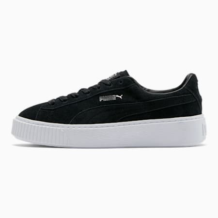 puma platform shoes black