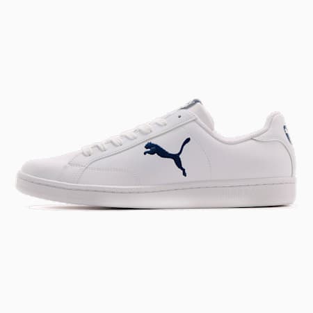Smash Cat Leather Trainers, Puma White-Blue Depths, small-IDN