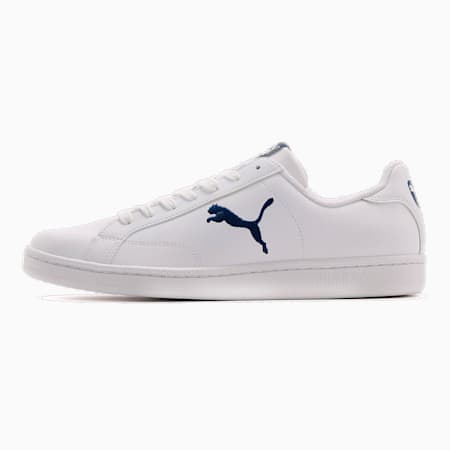 Smash Cat Leather Trainers, Puma White-Blue Depths, small-SEA